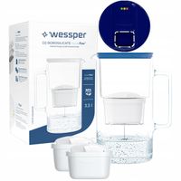 Szklany dzbanek filtrujący Wessper FutureFlow Aquamax + 3x Filtr Wkład