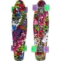 DESKOROLKA PLASTIKOWA 22 CALE ENERO GRAFFITI  PINK LED 1030852