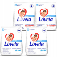 LOVELA Baby Zestaw Hipoalergiczny Proszek do Prania Bieli i Kolorów 4x1.3kg