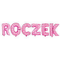 balon foliowy różowy roczek