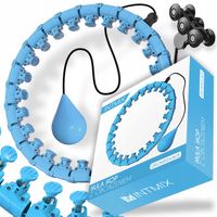 HULA HOP Z OBCIĄŻENIEM WYPUSTKAMI MASAŻ ODCHUDZAJĄCE SMART 24 SEKCJE