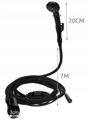 Prysznic Kempingowy Turystyczny pod Namiot 12V Przenośny Natrysk Polowy na Arena.pl