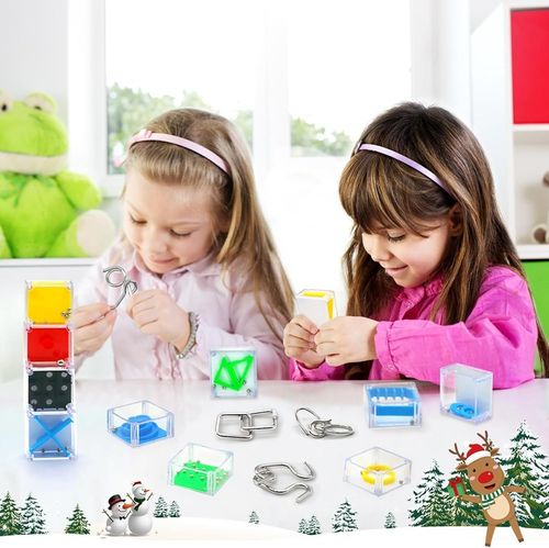 KALENDARZ ADWENTOWY 24 GRY LOGICZNE 3D ŁAMIGŁÓWKI MINI GRY ZABAKI KRATYWNE na Arena.pl