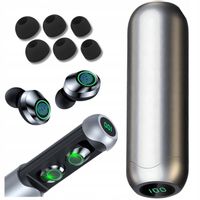 Słuchawki Bezprzewodowe Douszne Bluetooth Wejście Typu USB C Dokanałowe TWS