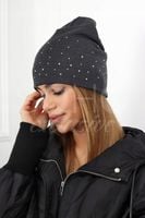 KOMPLET DAMSKI CZAPKA KOMIN WIOSNA JESIEŃ CIENKI LEKKI WYGODNY SPORT GRAFIT