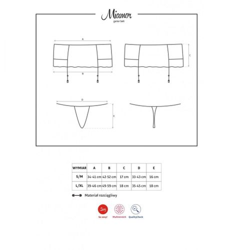 Miamor pas i stringi L/XL na Arena.pl