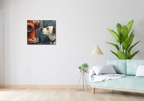 Obraz 60x50cm Kumpel przy Hydrancie na Arena.pl