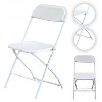 Krzesło Ogrodowe Cateringowe Składane 44x50x80cm Krzesło Biurowe Bankietowe