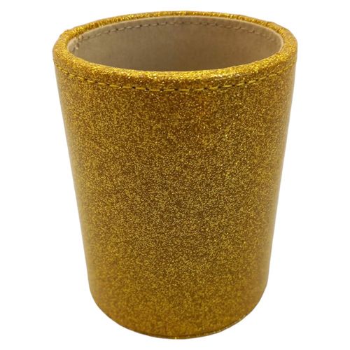 Organizer pojemnik na pędzle do makijażu złoty na Arena.pl