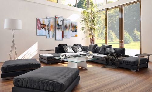Obraz Na Płótnie - Zamazane Postaci  - 160X85 Cm - Ea160X85-3676 na Arena.pl
