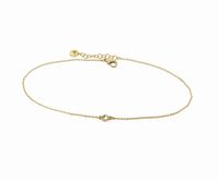 bransoleta na nogę z kryształem (b15/nog/05au)