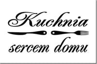 120CM 80CM OBRAZ NAPIS KUCHNIA SERCEM DOMU DRUK