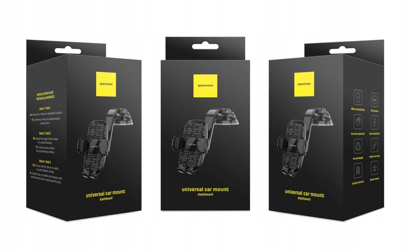 Spacecase Car Holder Sc14 Ghost Dash Black zdjęcie 16