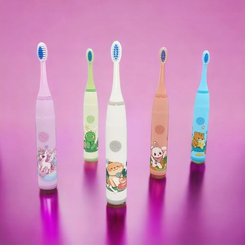 SZCZOTECZKA SONICZNA DO ZĘBÓW DLA DZIECI ELEKTRYCZNA FIOLET+KOŃCÓWKI+GRATIS na Arena.pl