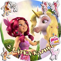 OPŁATEK NA TORT 30CM - MIA I JA AND ME BAJKA + IMIĘ + GRATIS! 24CM 26CM