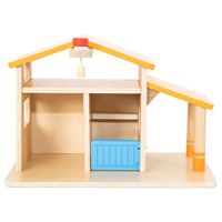 ZABAWKOWA  DREWNIANA FARMA  Z OGRÓDKIEM I TRAKTOREM