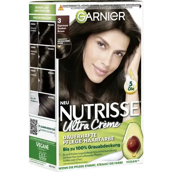 Garnier Nutrisse Creme Espresso nr 3 farba 5 olejków zdjęcie 1