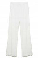 Bawełniane Spodnie do Piżamy Pointelle Cotton Mango Home Bialy 74109 roz.XL