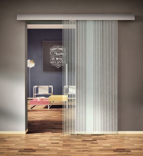 Drzwi szklane przesuwne design-lux wzór pasy 1.1/ pasy 1.3 na Arena.pl