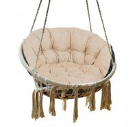 Poduszka Ogrodowa 122x40 cm na Krzesło Huśtawkę Wiszącą Bocianie