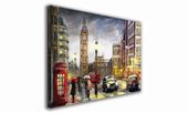OBRAZ NA PŁÓTNIE 108 Wieczór w Londynie 100x70cm