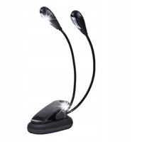 STOJAK NA NUTY Z KLIPSEM CZYTANIE KSIĄŻEK MINI LAMPA LED