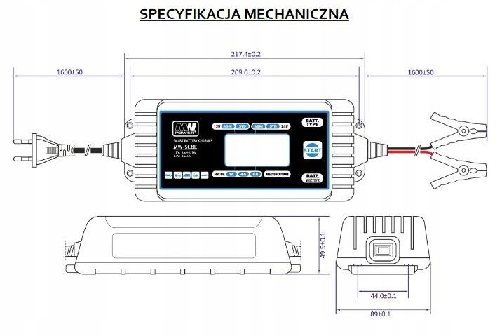 ŁADOWARKA DO AKUMULATORA 12V 24V MW-SC8E MWPower zdjęcie 10