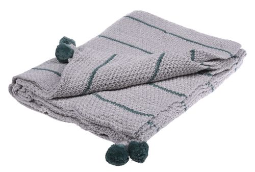 Koc Z Pomponami Sandy 150X170 Cm na Arena.pl