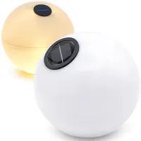 Lampion solarny kula lampa solarna led ogrodowa czujnik zmierzchu 28cm