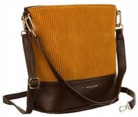 torba damska ze skóry ekologicznej z odpinanym paskiem - david jones