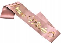 SZARFA PANNA MŁODA ROSE GOLD WIECZÓR PANIEŃSKI