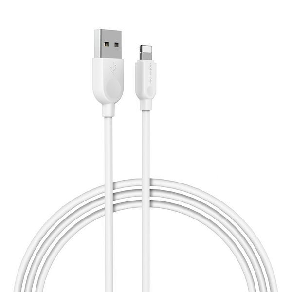 Borofone Kabel BX14 LinkJet - USB na Lightning - 2,4A 3 metry biały zdjęcie 1