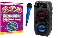 Zestaw GŁOŚNIK Bluetooth + Mikrofon + POLSKIE Karaoke