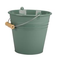 Wiadro plastikowe z metalową rączką MEGI 5l zielone do domu ogrodu żywności