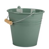 Wiadro plastikowe z metalową rączką MEGI 5l zielone do domu ogrodu żywności