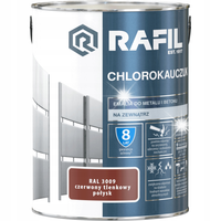 RAFIL CHLOROKAUCZUK EMALIA DO METALU I BETONU CZERWONY TLENKOWY 3009 5L