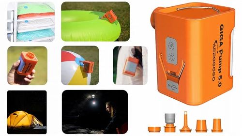 GIGA PUMP 5.0 POMPKA DO MATERCA Z LAMPKĄ 5 końcówek 260l/min 5kPa na Arena.pl