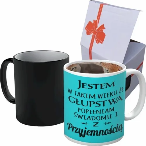 MAGICZNY KUBEK PREZENT 30 40 50 60 70 URODZINY U2 na Arena.pl