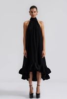 Malina Sukienka midi z dekoltem halter S