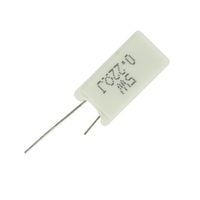 Rezystor 0.22 Ohm 5W 5% 0.22R ceramiczny emiterowy pionowy opornik mocy