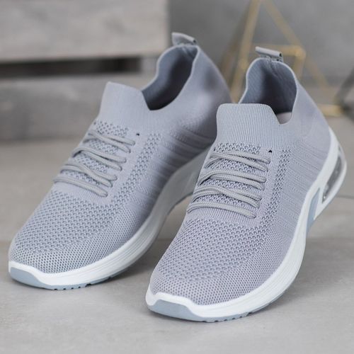 Szare Tekstylne Buty Na Platformie r.36 na Arena.pl