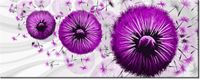 100CM 40CM OBRAZ ŚCIENNY FIOLETOWE DMUCHAWCE 5 DRUK