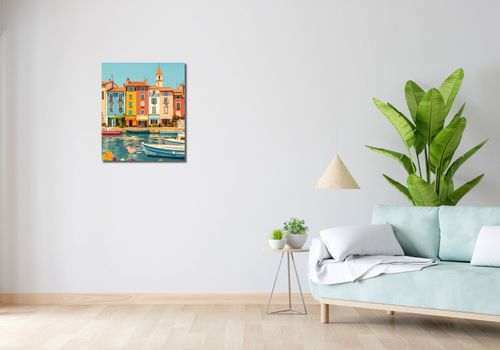 Obraz 50x60cm Wielobarwne Nadbrzeże na Arena.pl