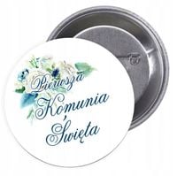 Przypinki buttony PIERWSZA KOMUNIA ŚWIĘTA