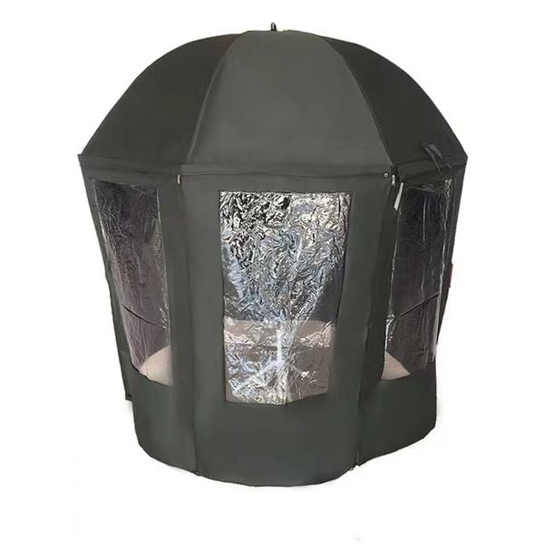 PARASOL WĘDKARSKI PEŁNY NAMIOT 250CM GUMA PARASOL DLA ZADAŃ SPECJALNYCH zdjęcie 7