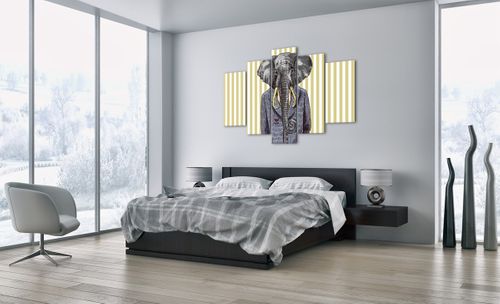 Obraz Na Płótnie - Słoń Elegant  - 150X100 Cm - Ea150X100-3209 na Arena.pl