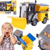 AUTO POJAZD ODŚNIEŻARKA DO ŚNIEGU SPYCHACZ ULICZNY LED DŹWIĘK NA BATERIE