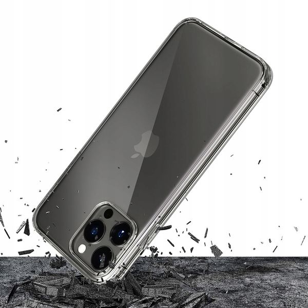 Silikonowe etui na Apple iPhone 15 Pro - 3mk Clear Case zdjęcie 3