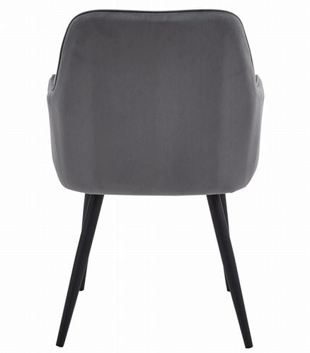 Krzesło NANA - ciemny szary aksamit / nogi czarne x 1 na Arena.pl