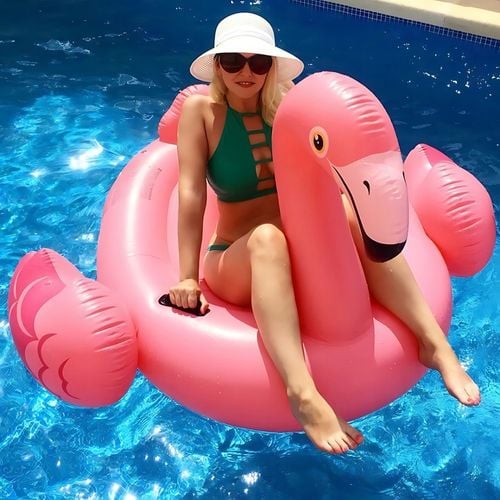 DMUCHANY MATERAC FLAMING Z UCHWYTAMI INTEX 57558 DUŻY XXL do wody pływania na Arena.pl